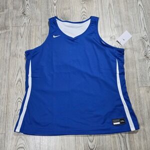 Nike Dri-FIT Stock Reversible Practice Jersey Blue White - Size XXL NWT